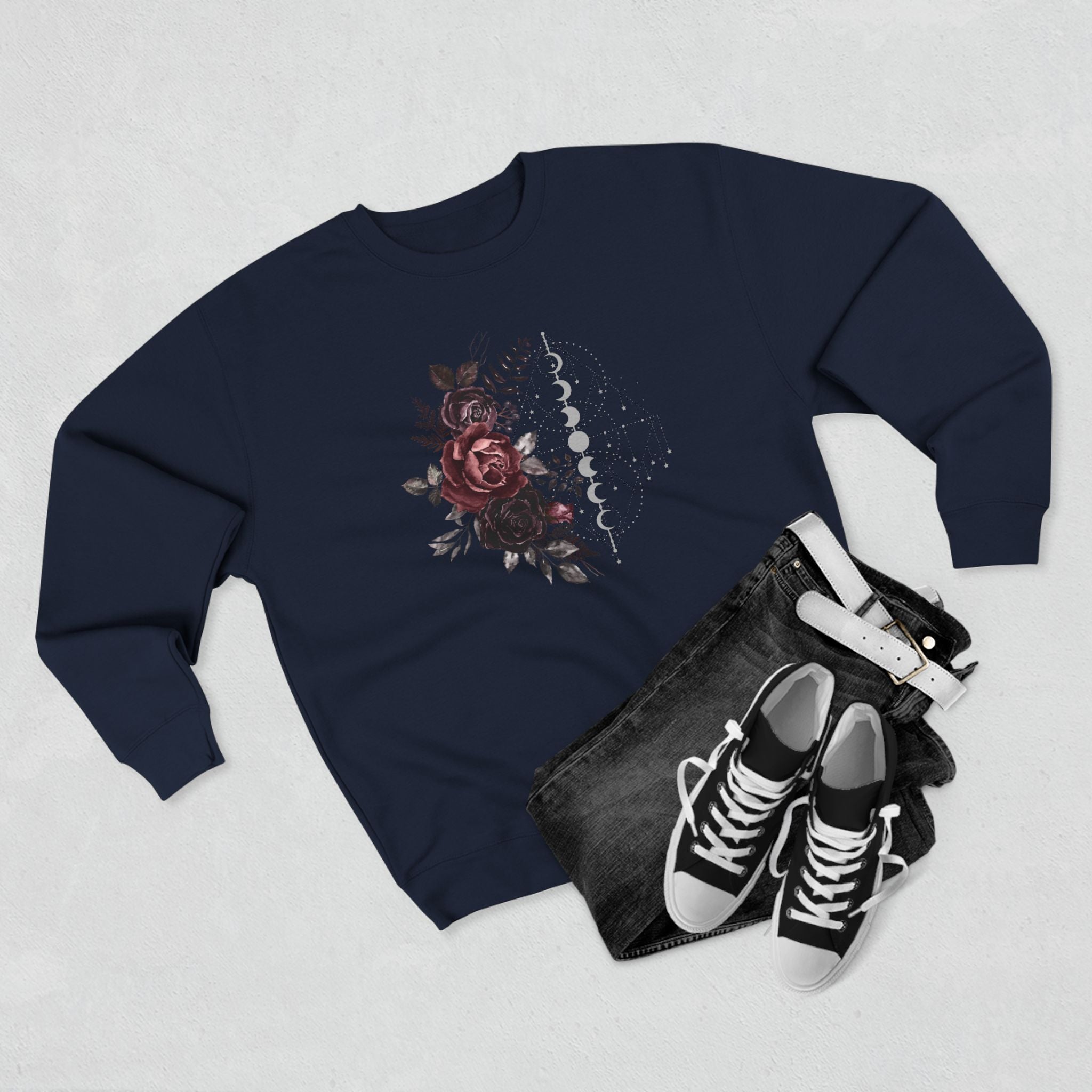 Rose & Moon Collection Unisex Crewneck Sweatshirt