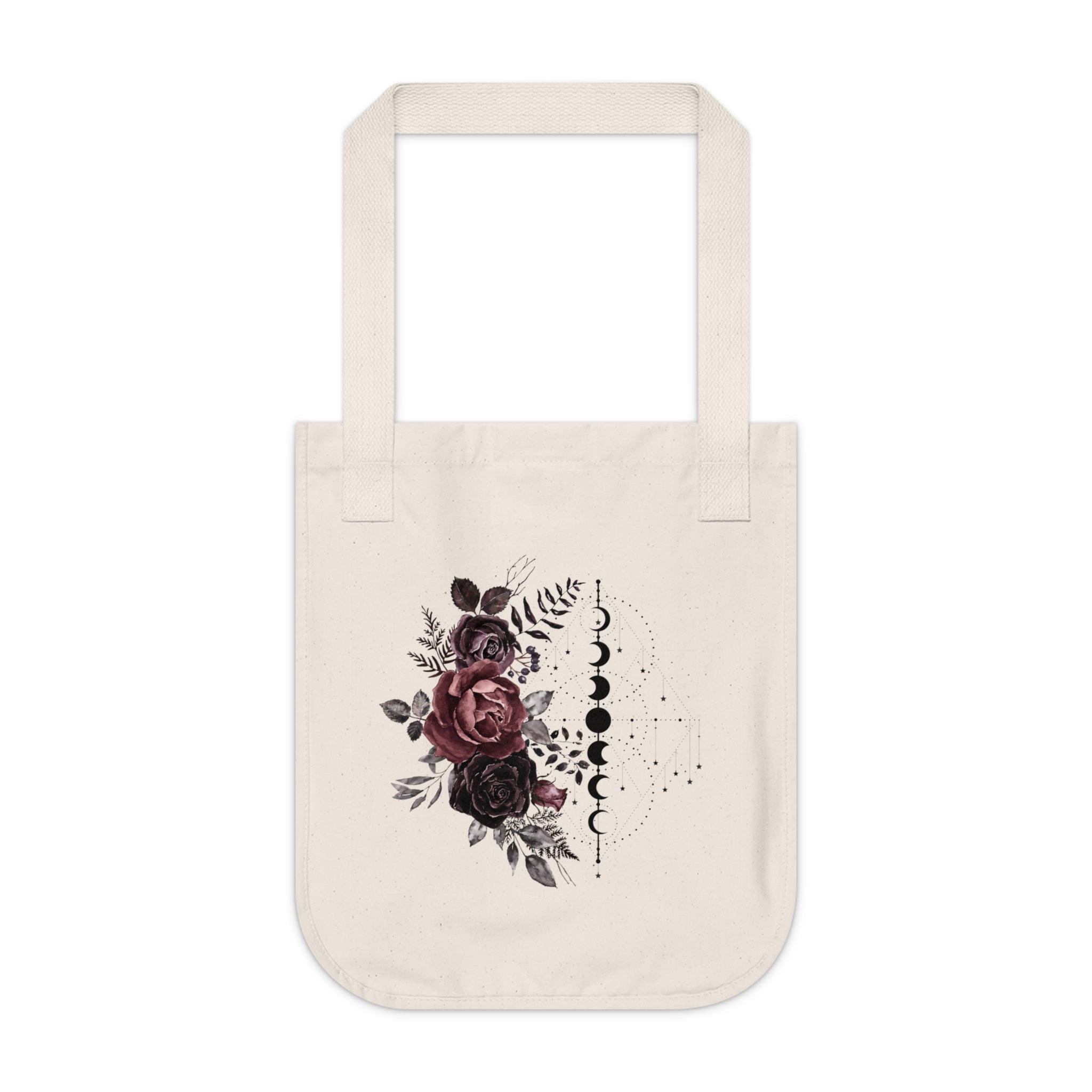 Rose & Moon Collection Organic Canvas Tote Bag
