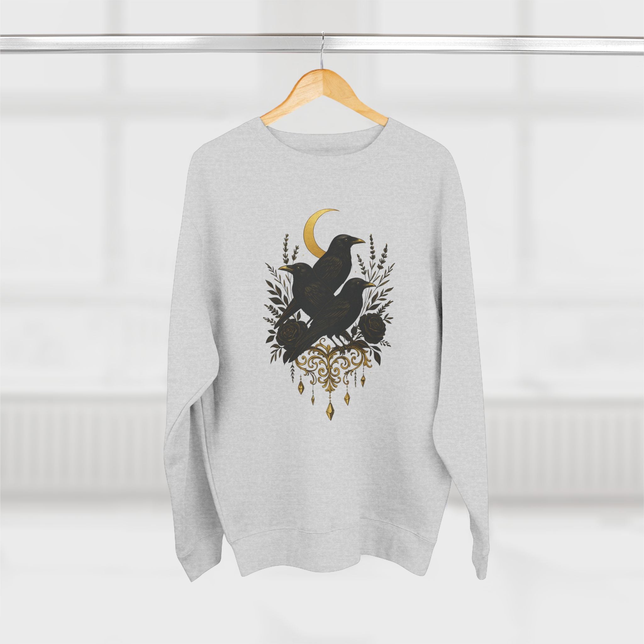 The Three Crows Collection Unisex Crewneck Sweatshirt