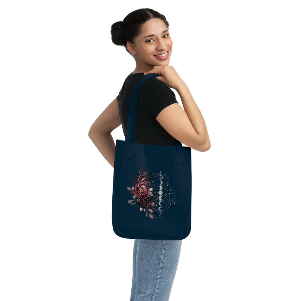 Rose & Moon Collection Organic Canvas Tote Bag