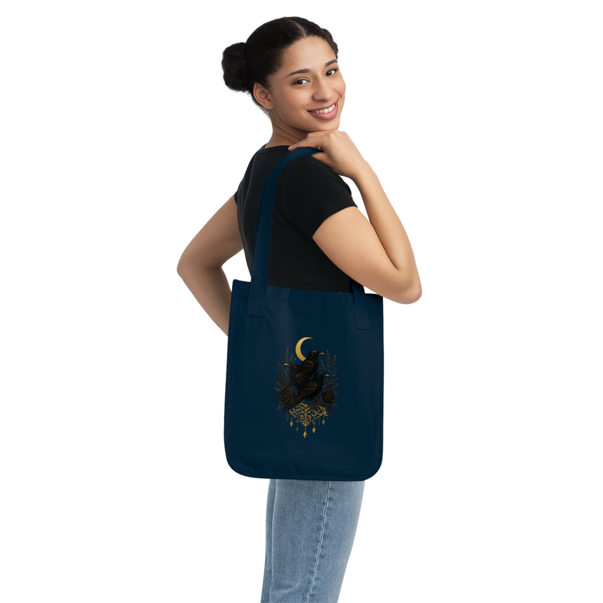 The Three Crows Collection Organic Canvas Tote Bag