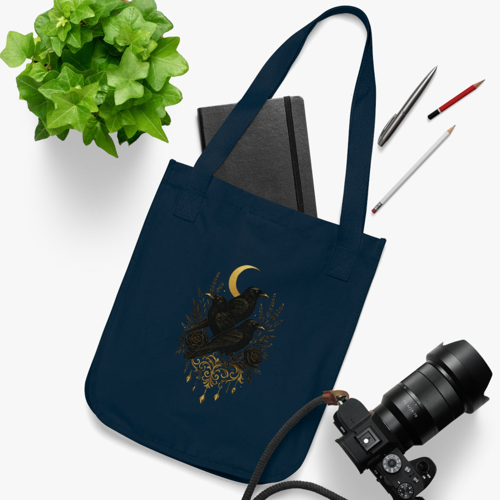 The Three Crows Collection Organic Canvas Tote Bag