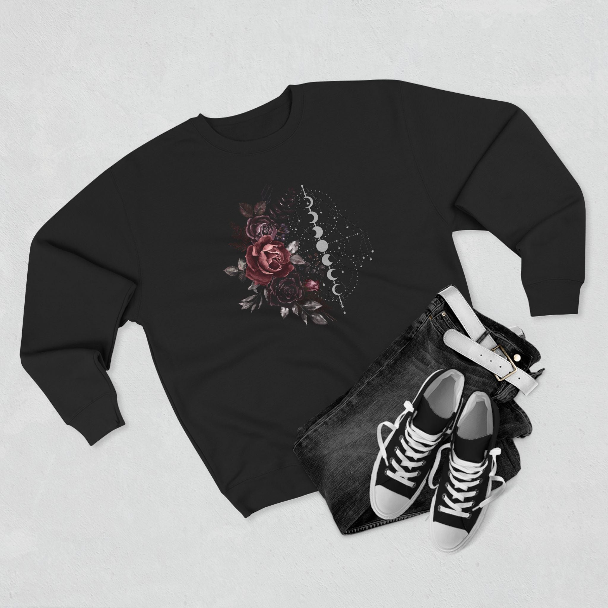 Rose & Moon Collection Unisex Crewneck Sweatshirt