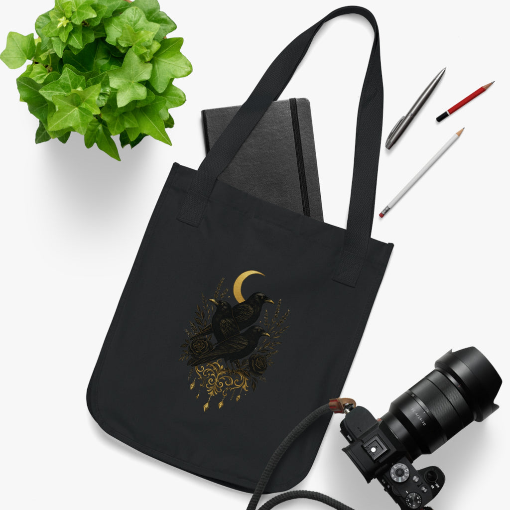 The Three Crows Collection Organic Canvas Tote Bag