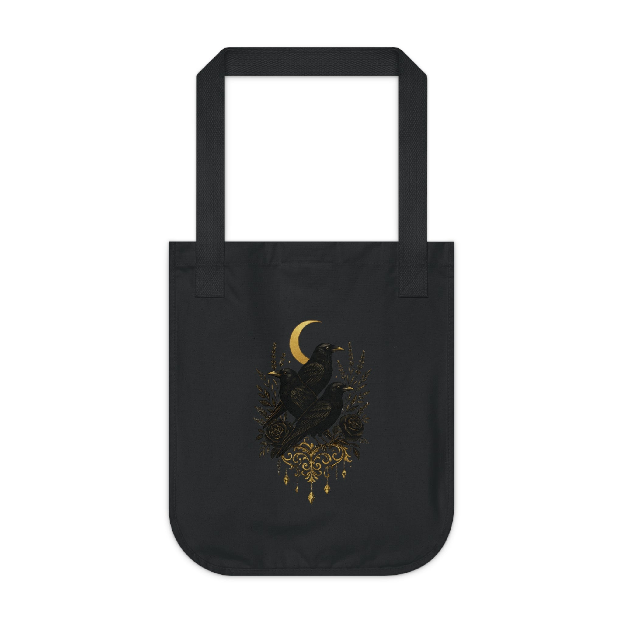 The Three Crows Collection Organic Canvas Tote Bag