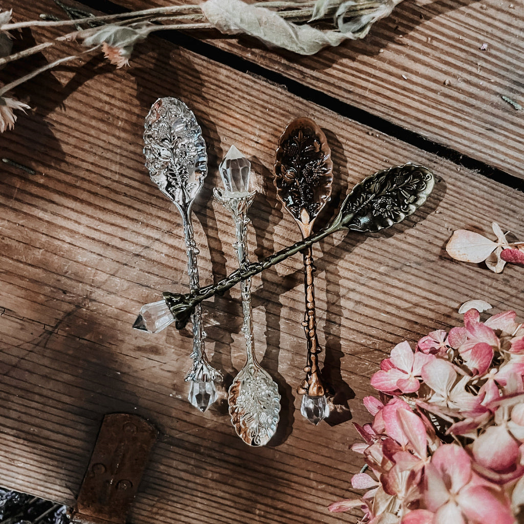 Intention Stirring Crystal Spoon | Manifestation & Ritual Tool