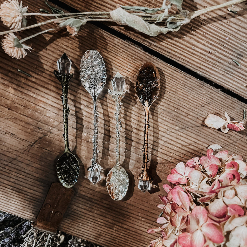 Intention Stirring Crystal Spoon | Manifestation & Ritual Tool