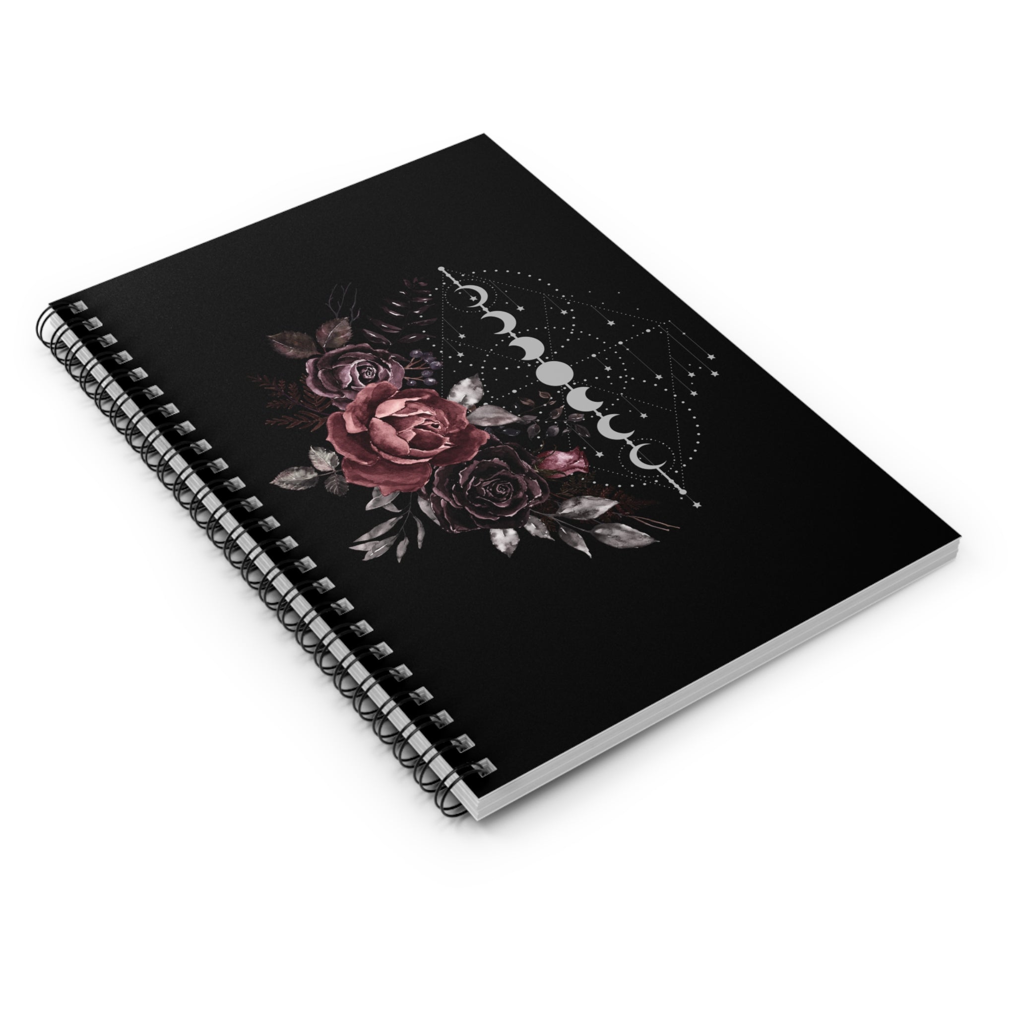 Rose & Moon Collection Spiral Notebook - Ruled Line