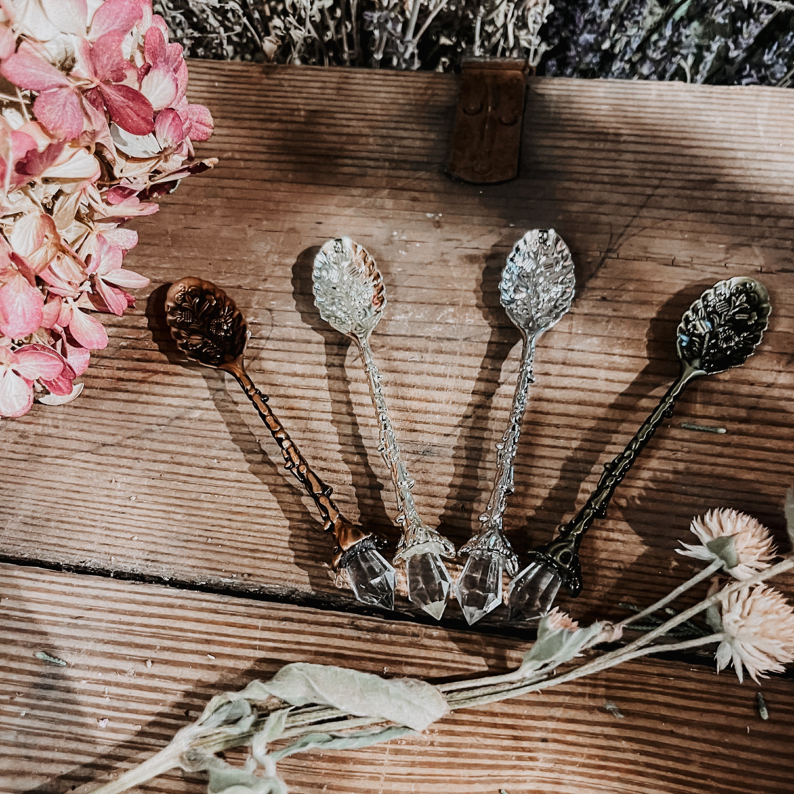 Intention Stirring Crystal Spoon | Manifestation & Ritual Tool