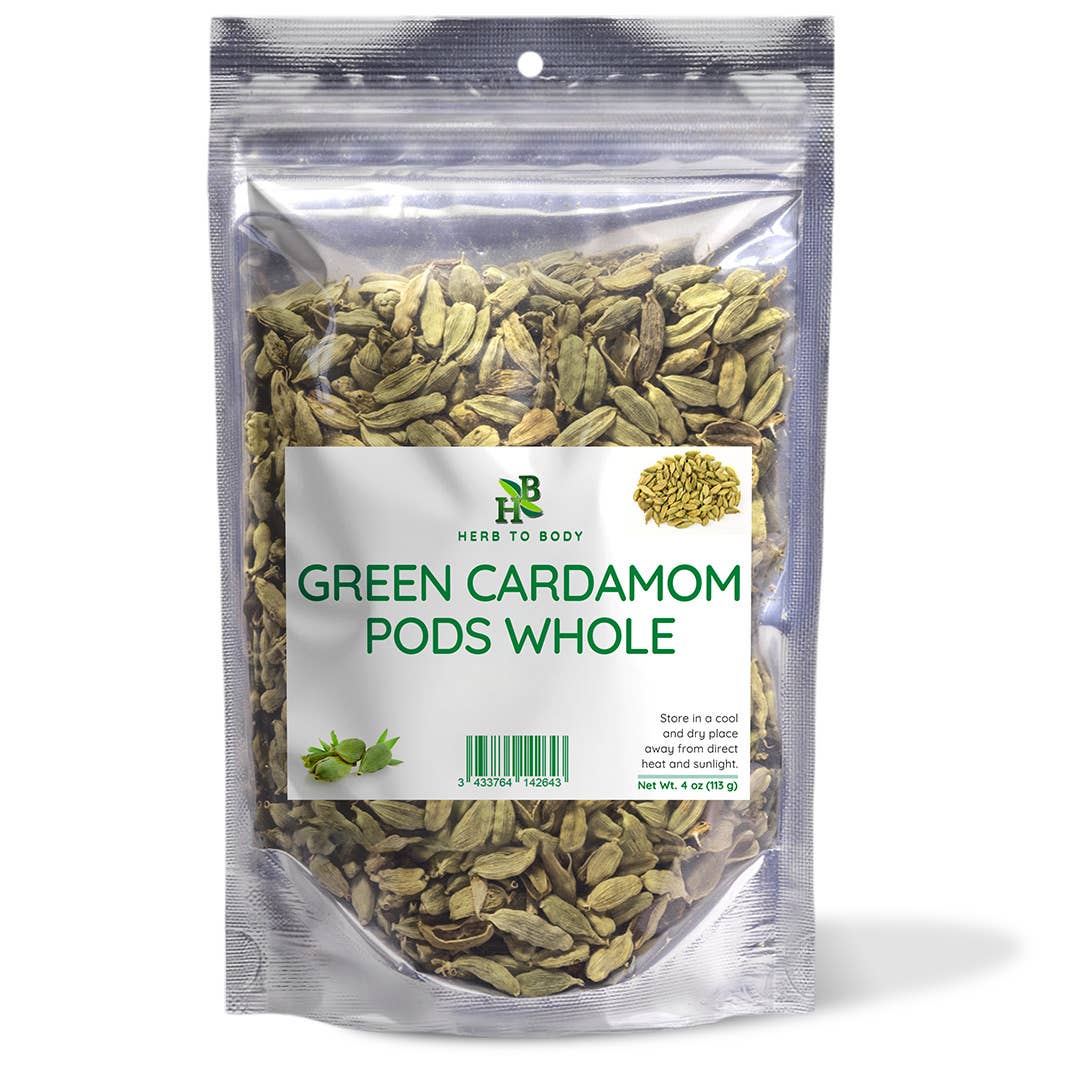 Green Cardamom Pods Whole - 4oz