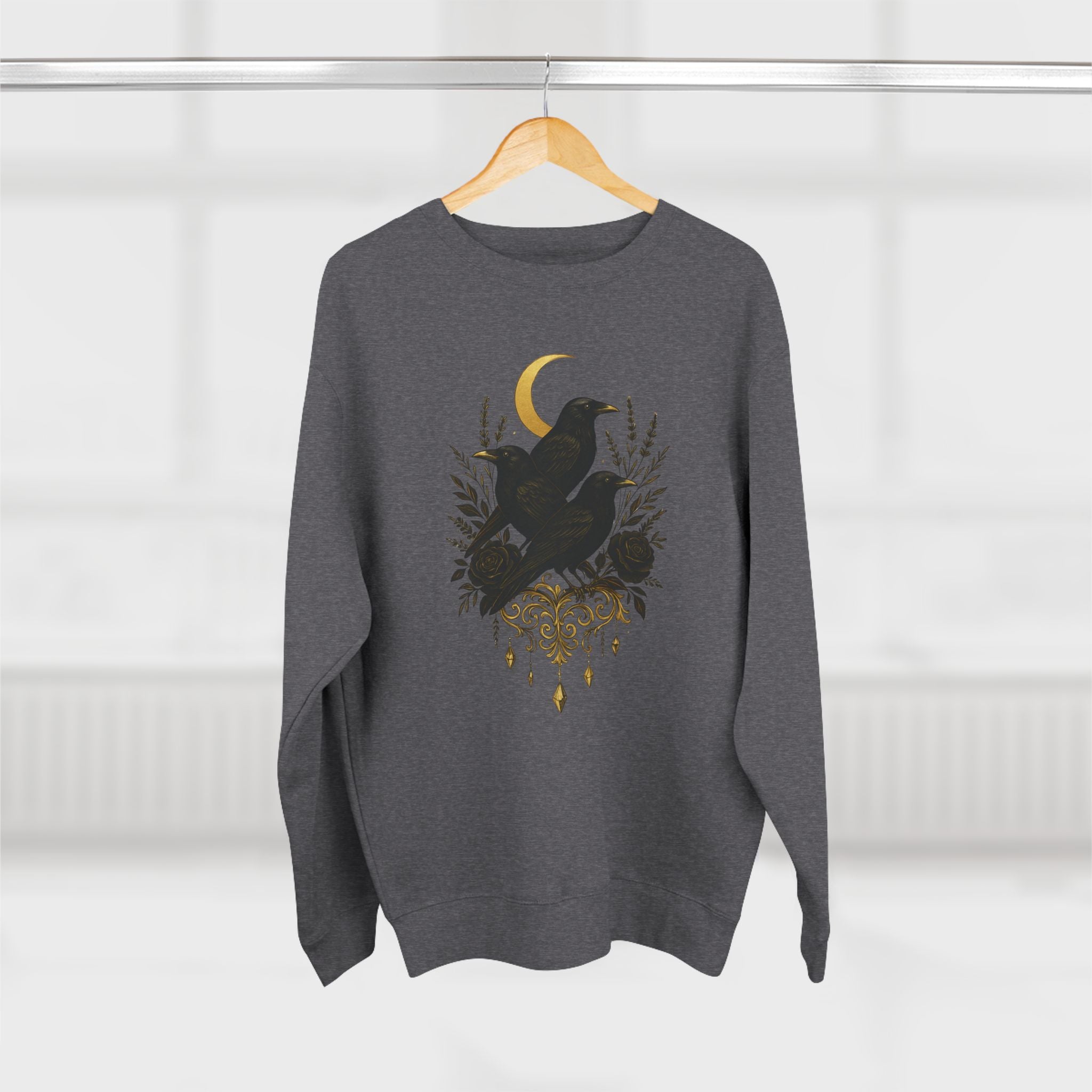 The Three Crows Collection Unisex Crewneck Sweatshirt