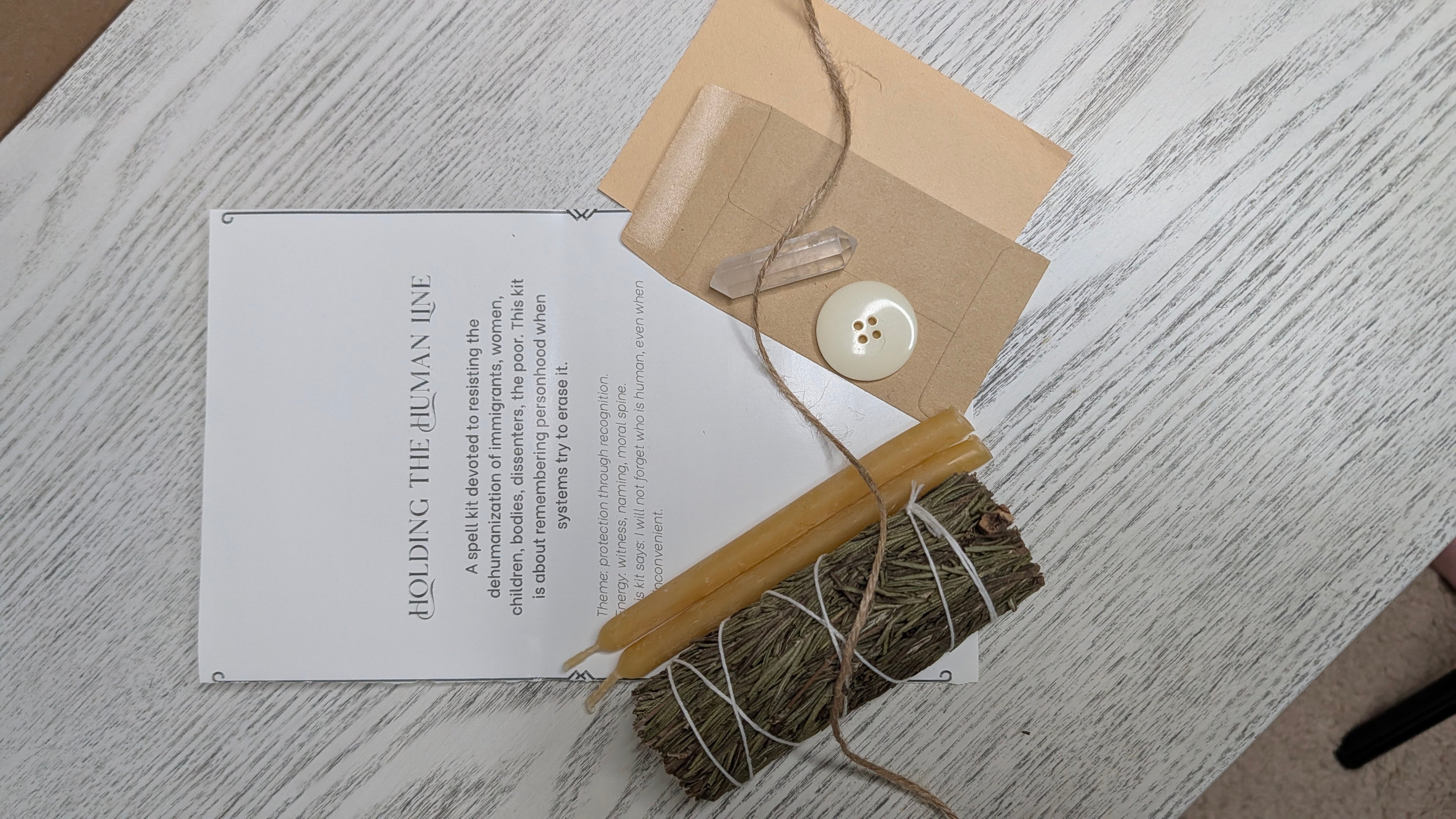 Holding the Human Line Ritual Spell Kit