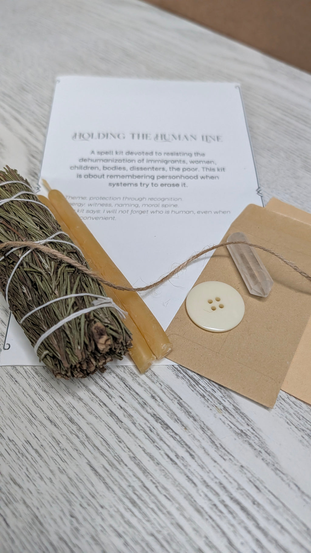 Holding the Human Line Ritual Spell Kit