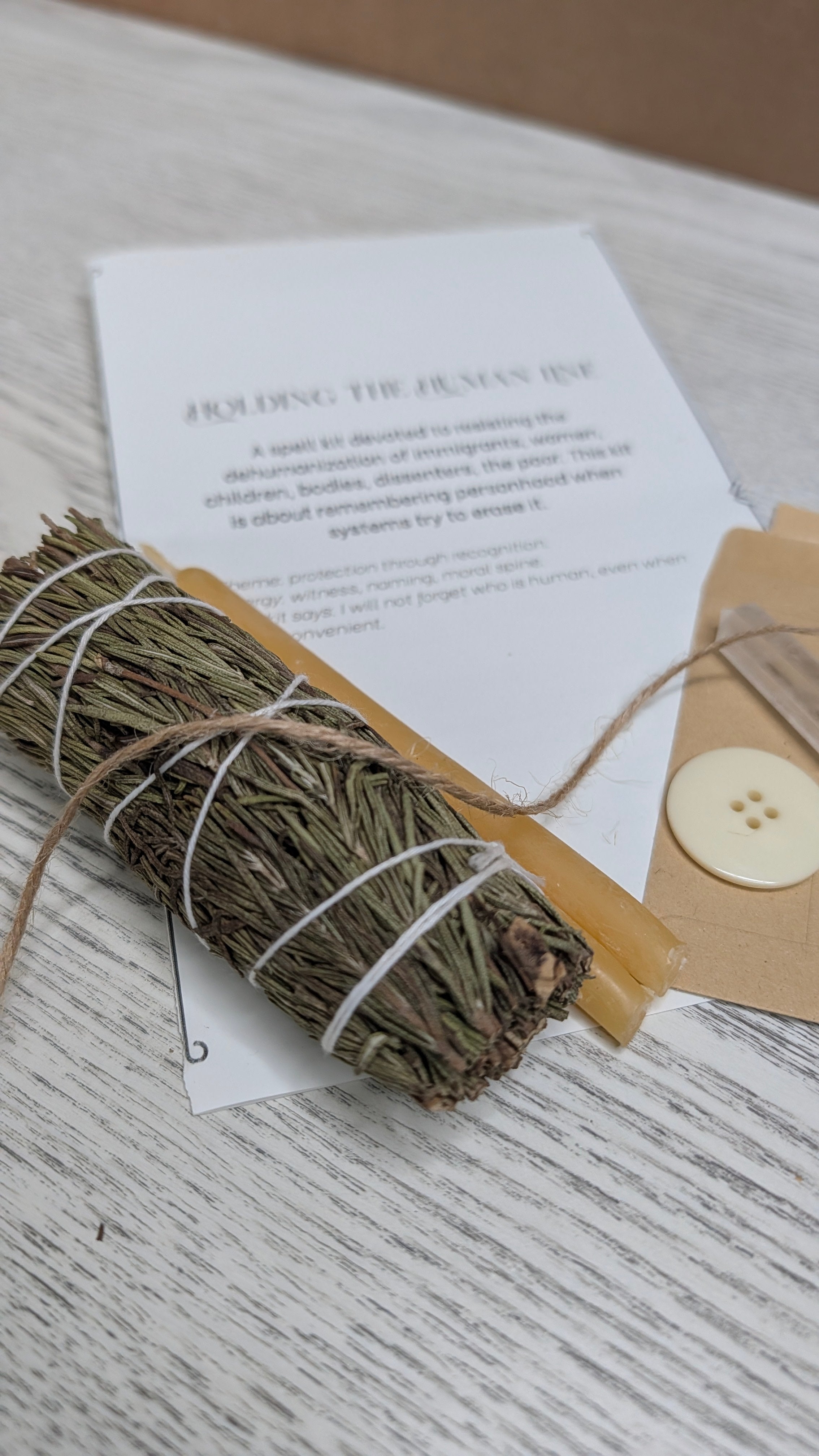 Holding the Human Line Ritual Spell Kit