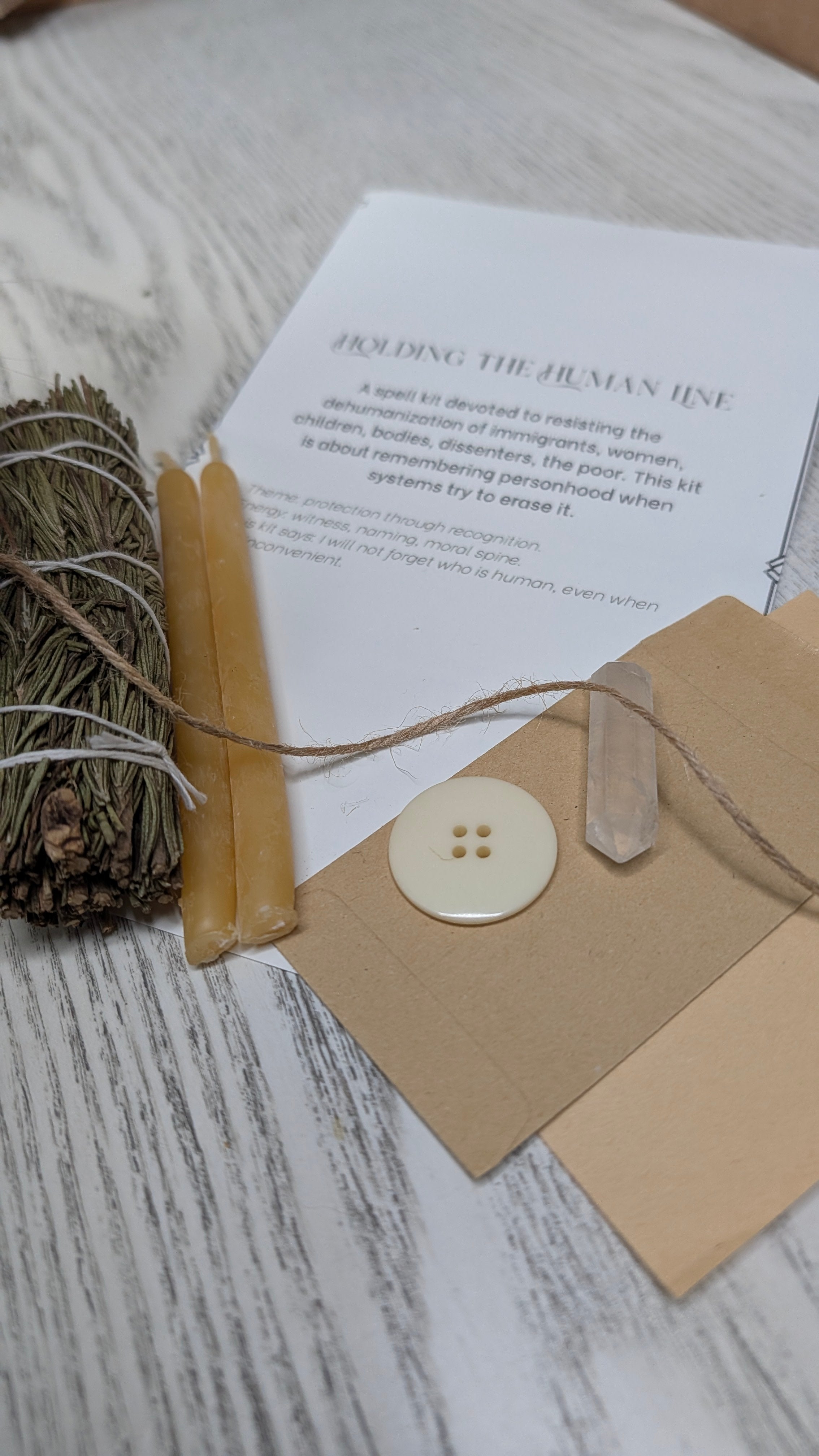 Holding the Human Line Ritual Spell Kit