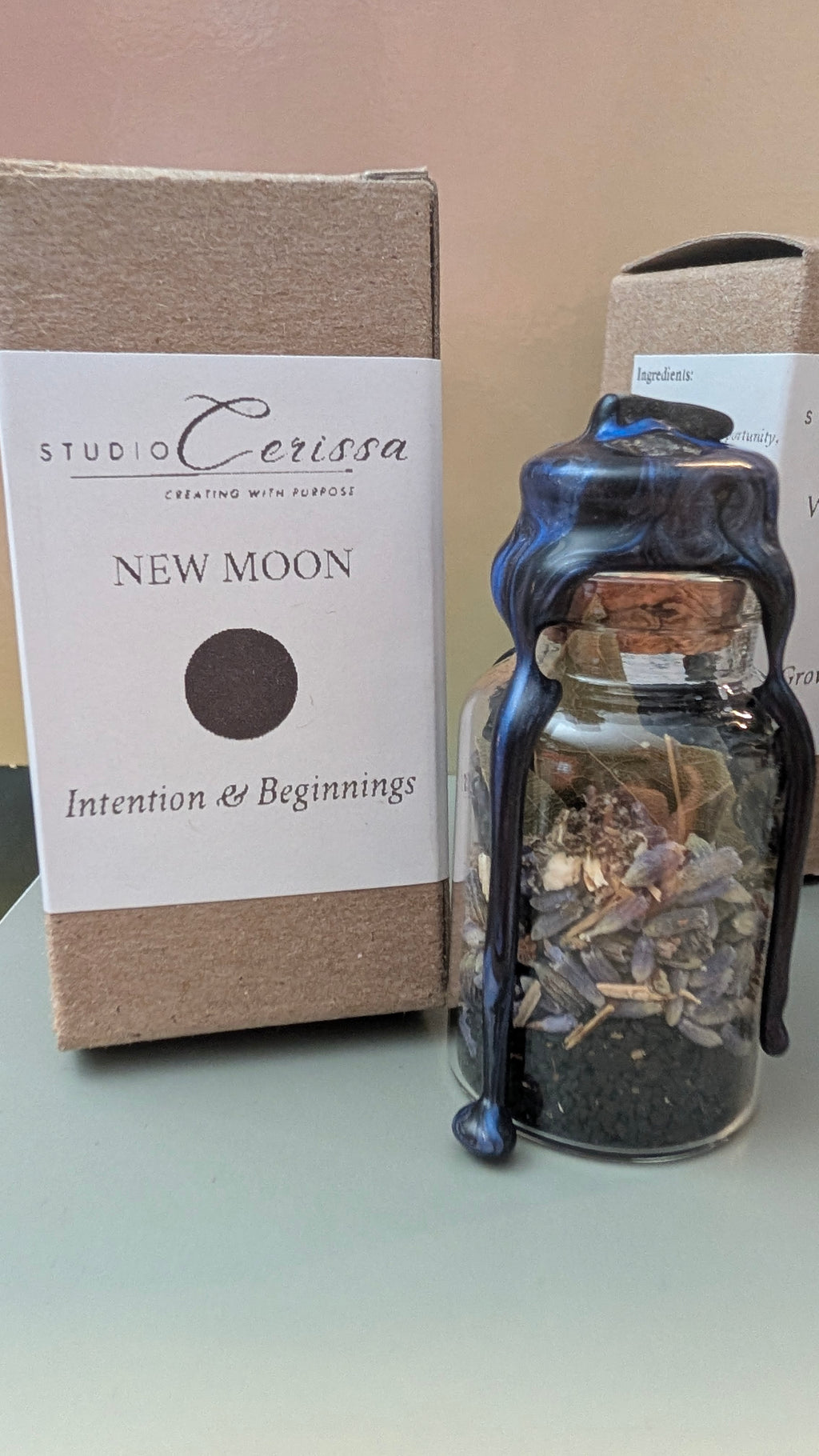 Moon Phase Spell Jar Collection | Lunar Intentions | Handcrafted | New Waxing Full Waning
