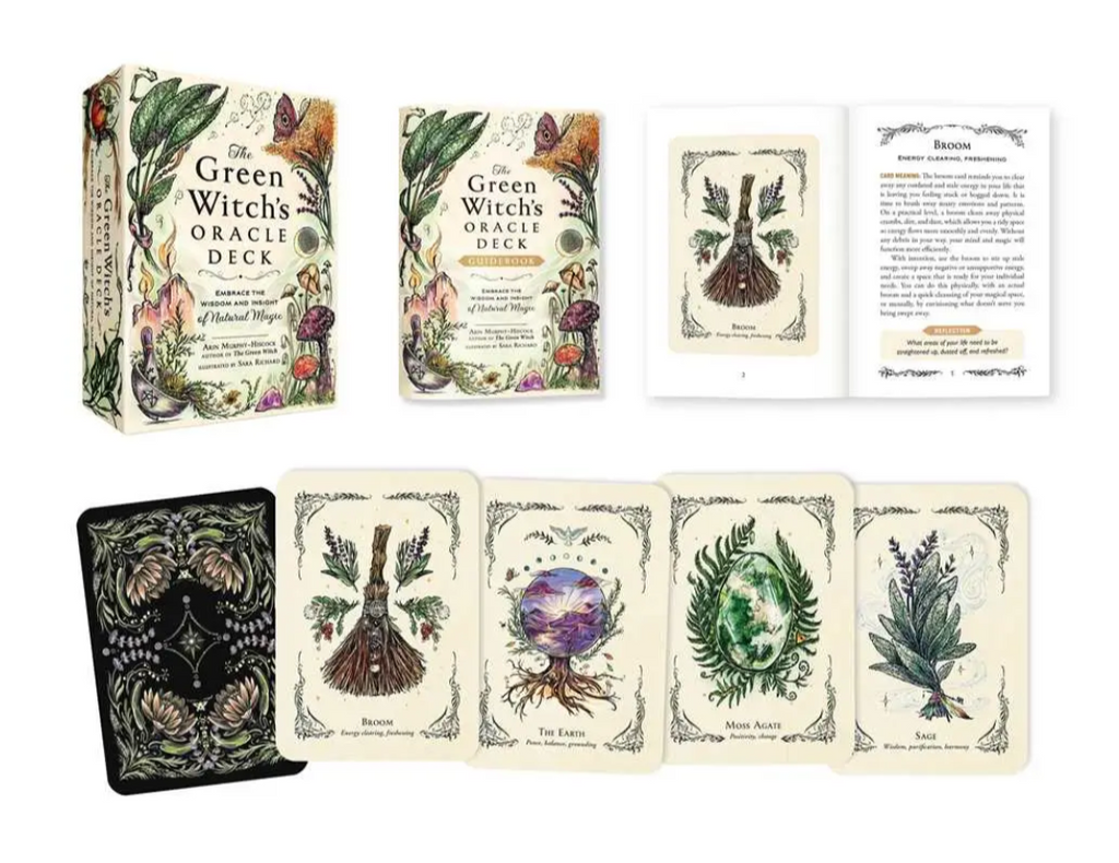 The Green Witch's Oracle Deck | 50-Card Set + Guidebook | Arin Murphy-Hiscock