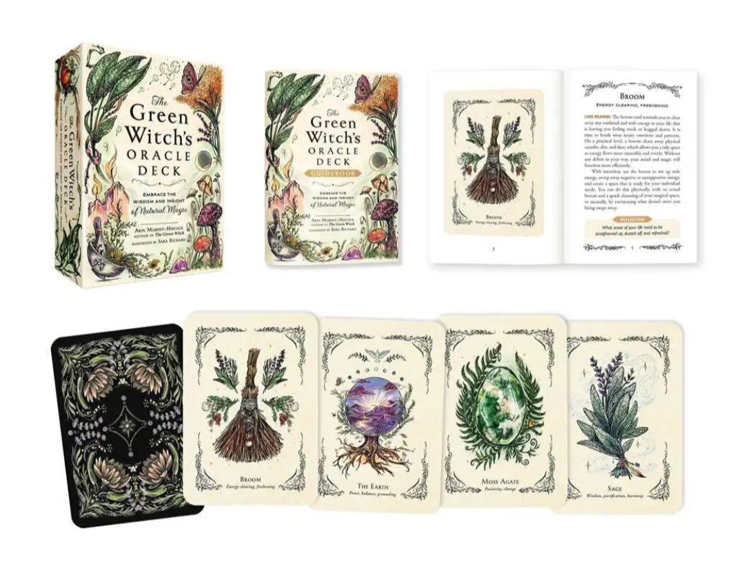 The Green Witch's Oracle Deck | 50-Card Set + Guidebook | Arin Murphy-Hiscock