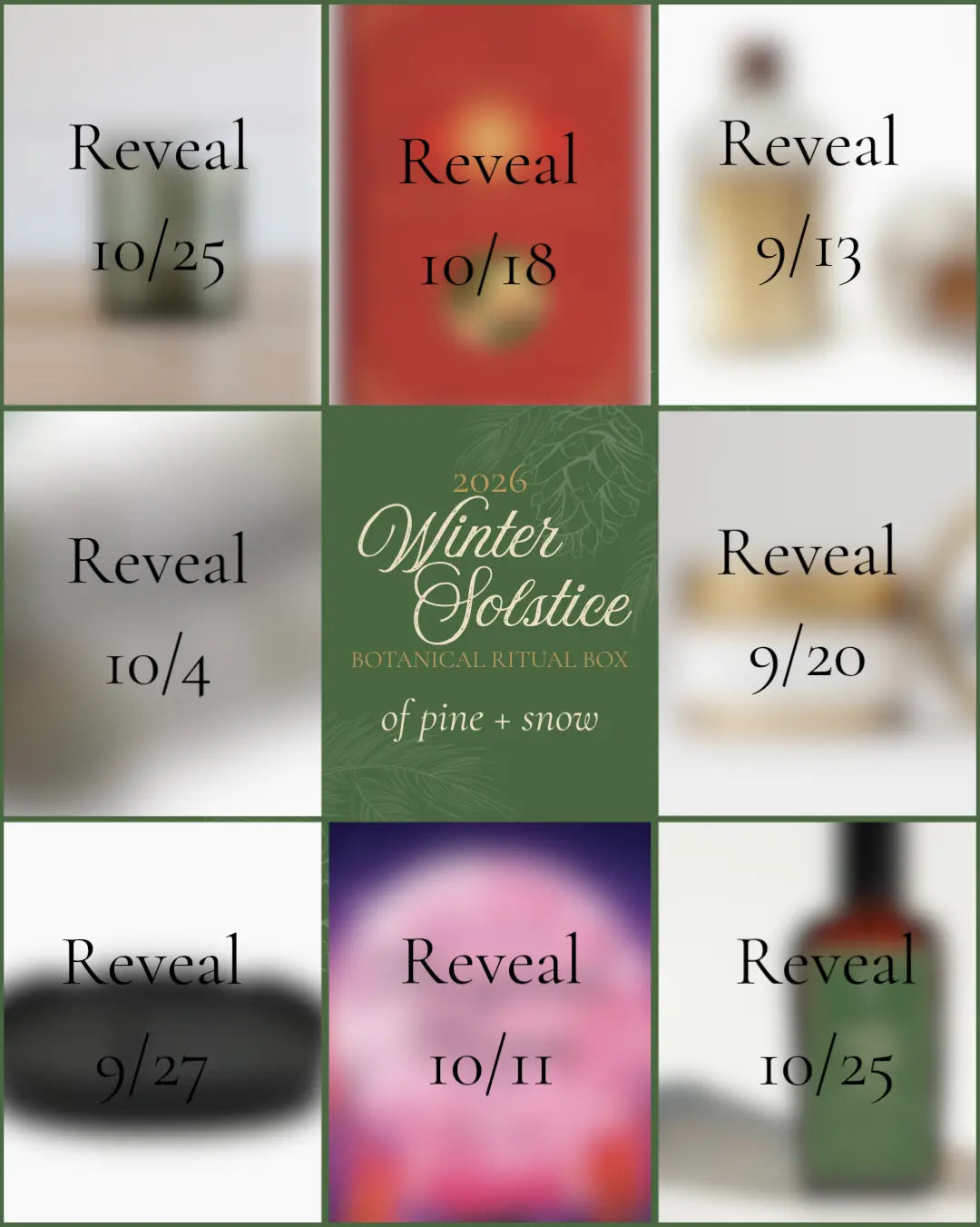 2026 Winter Solstice Botanical Rituals Box – Of Pine & Snow