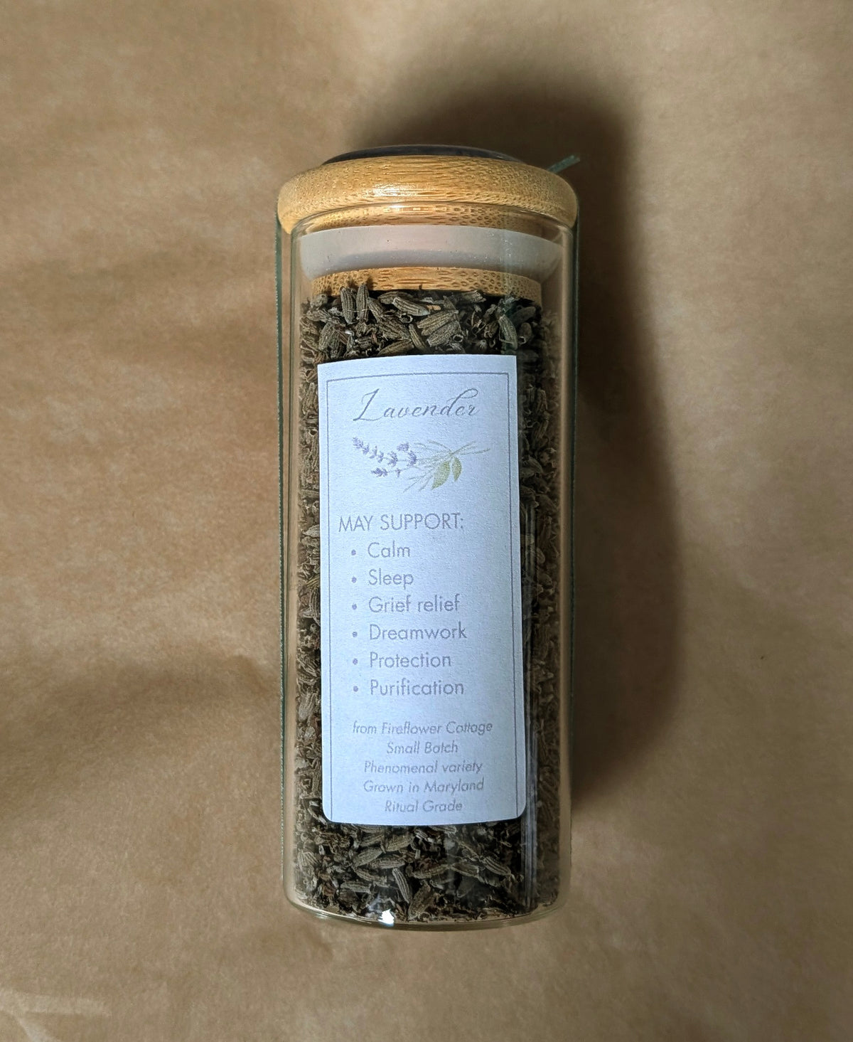 Lavender Flower Jar